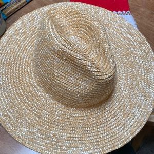 Gigi pip wide brim straw hat fedora